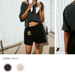 Free People Inspire V-Neck Tee - barely worn - BLK LARGE